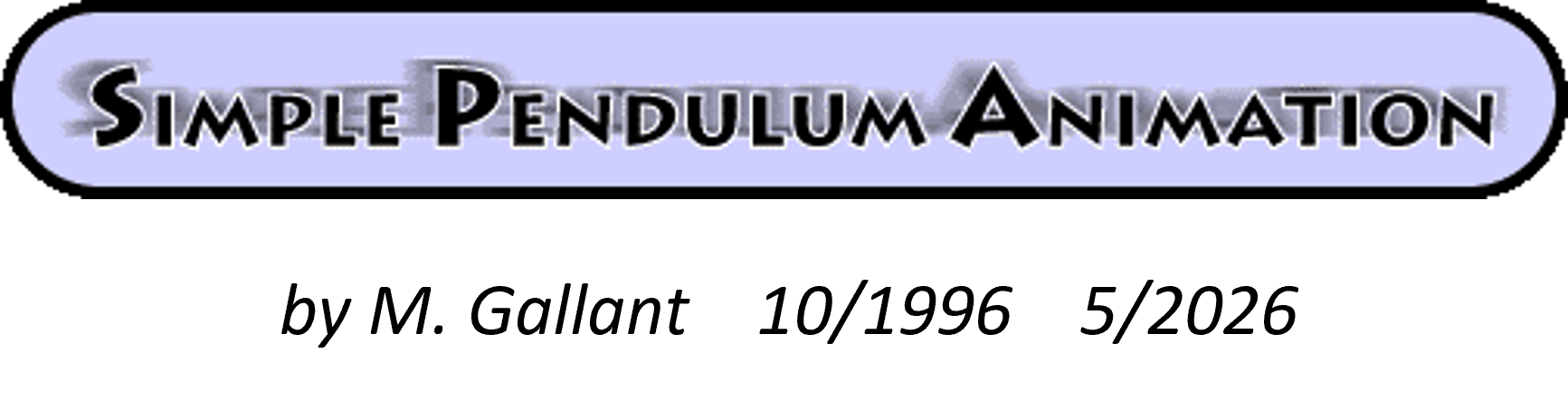 Simple Pendulum Animation